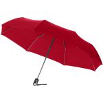 Alex 21.5"-es összecsukható automata esernyő, piros (10901612)