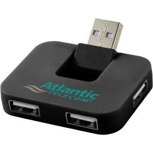 Gaia 4 portos USB eloszt, fekete (vezetk, eloszt, adapter, kbel)