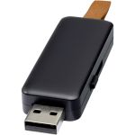 Gleam világító USB, 8GB, fekete (12374190)