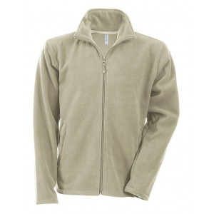 Kariban Falco cipz�ras mikropol�r pul�ver, Beige